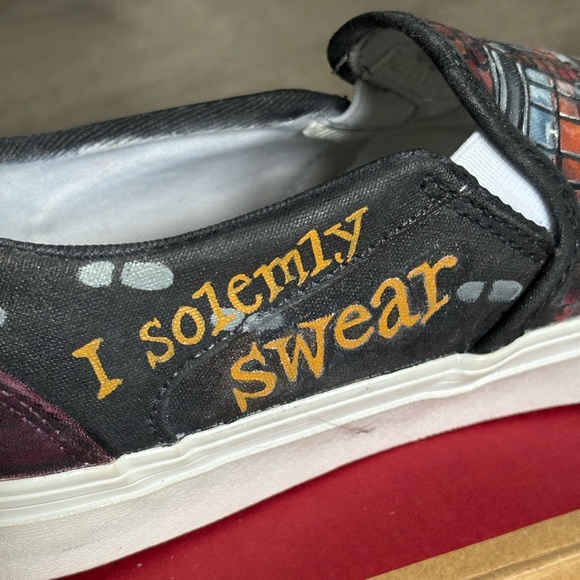 Vans Harry Potter one of a kind hand painted slip on sneakers - Picture 7 of 16